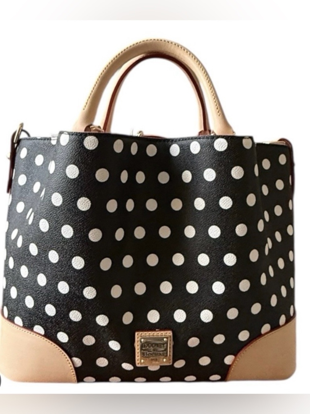 Dooney and Bourke Brenna in Black Polka Dot